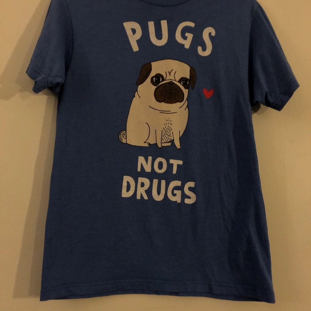 Pugs Not Drugs Tee